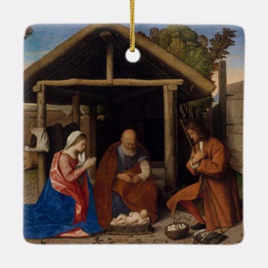 De herders keramisch ornament (Achterkant)