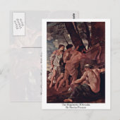 De herders van Arcadia door Nicolas Poussin Briefkaart (Voorkant / Achterkant)