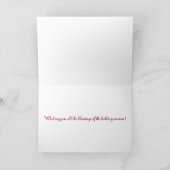 De herdershondKerstkaart van de sabelmarter Feestdagen Kaart (Binnen)