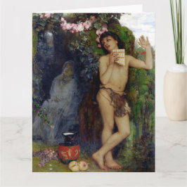 De herdersklacht wenskaart met fijne kunst kaart