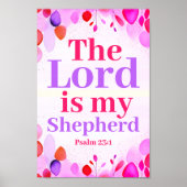 De Here is mijn herder Boho Christelijk Tiener Mei Poster (Voorkant)