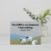 De Here is mijn herder Folie Holiday Post Kaart (Staand Voorkant)