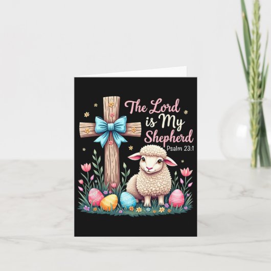 De Here is mijn herder, het Christelijke Lam Oost Kaart (Voorkant)