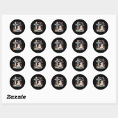 De Here is mijn herder, het Christelijke Lam Oost Ronde Sticker (Vel)