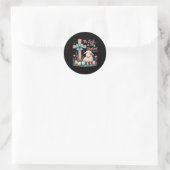 De Here is mijn herder, het Christelijke Lam Oost Ronde Sticker (Tas)