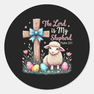 De Here is mijn herder, het Christelijke Lam Oost Ronde Sticker