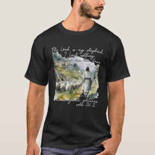 De Here is mijn herder Jezus Christelijke schaap H T-shirt
