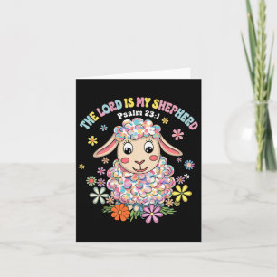 De Here is mijn herder Paas Christelijke Faith Bib Kaart