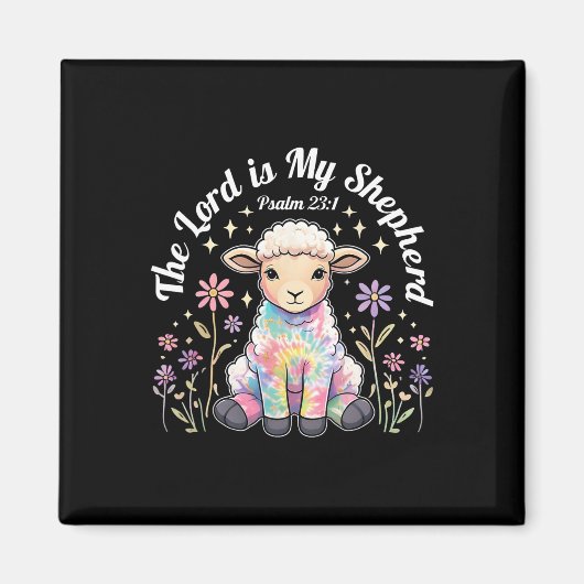 De Here is mijn herder Paas Christelijke Faith Bib Magneet (Voorkant)