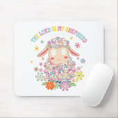 De Here is mijn herder Paas Christelijke Faith Bib Muismat (Met muis)