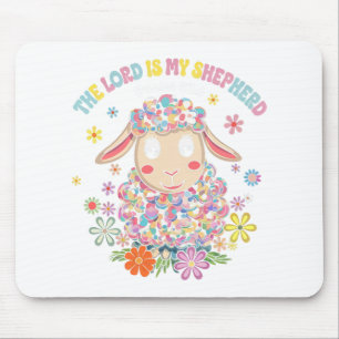 De Here is mijn herder Paas Christelijke Faith Bib Muismat