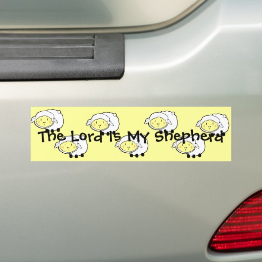 De Here is mijn herder Schattige Schaap Graphic Bumpersticker (Op auto)