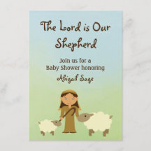De Here is onze Herder Schaap Baby shower Uitnodig