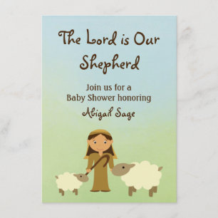 De Here is onze Herder Schaap Baby shower Uitnodig Kaart