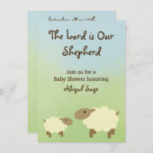 De Here is onze Herder Schaap Baby shower Uitnodig Kaart (Voorkant / Achterkant)