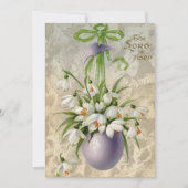  de Here is opgestaan paaseieren kruispaasfeest Feestdagenkaart (Voorkant)