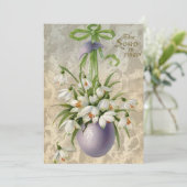  de Here is opgestaan paaseieren kruispaasfeest Feestdagenkaart (Staand voorkant)