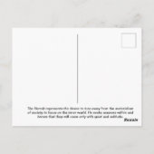 de heremiet briefkaart (Achterkant)