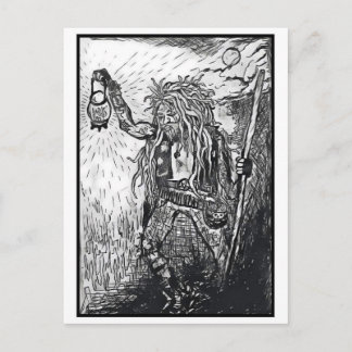 de heremiet briefkaart