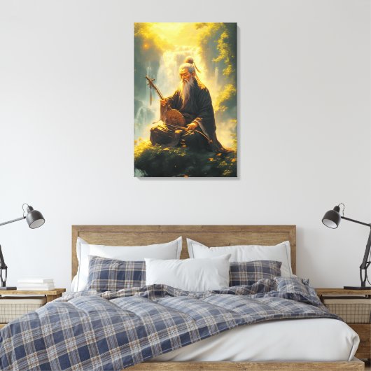 De Heremiet Shan Shui Canvas Afdruk (Insitu (Slaapkamer))