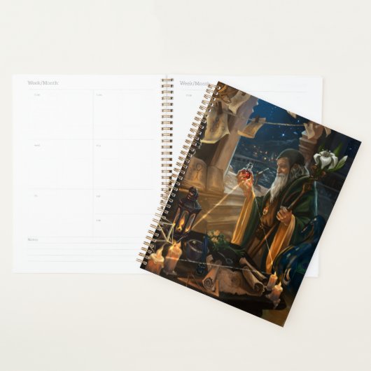 De Heremiet Tarotkaart - alchemie fantasy kunst Planner (Display)