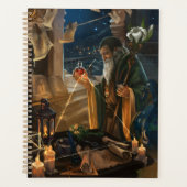 De Heremiet Tarotkaart - alchemie fantasy kunst Planner (Voorkant)