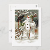 De heren Snowman en Crow Briefkaart (Voorkant / Achterkant)