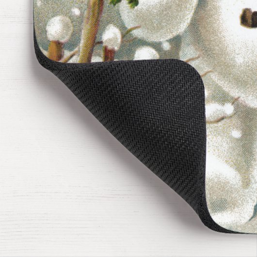 De heren Snowman en Crow Mousepad Muismat (Hoek)