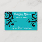 De Herenkapper van de Vrouw van het silhouet Visitekaartje (Achterkant)