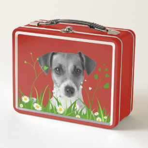 De Herfst 2024 collectie Rood blk/wht hond en gras