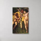 De Herfst Adam en Eva van Raphael Sanzio Canvas Afdruk (Voorkant)