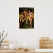 De Herfst Adam en Eva van Raphael Sanzio Poster (Keuken)