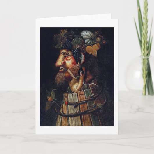 De herfst, Arcimboldo Kaart (Voorkant)