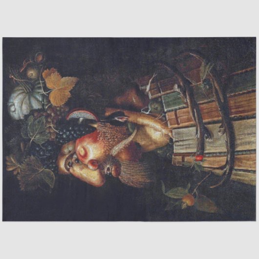 De herfst, Arcimboldo Tissuepapier (Voorkant)