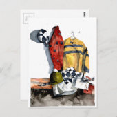 De Herfst Art beheren Briefkaart (Voorkant / Achterkant)