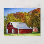 De herfst Barn Briefkaart (Voorkant)