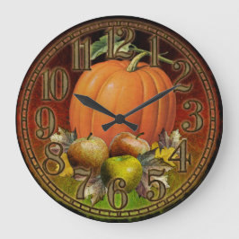 De herfst biedt een wandklok