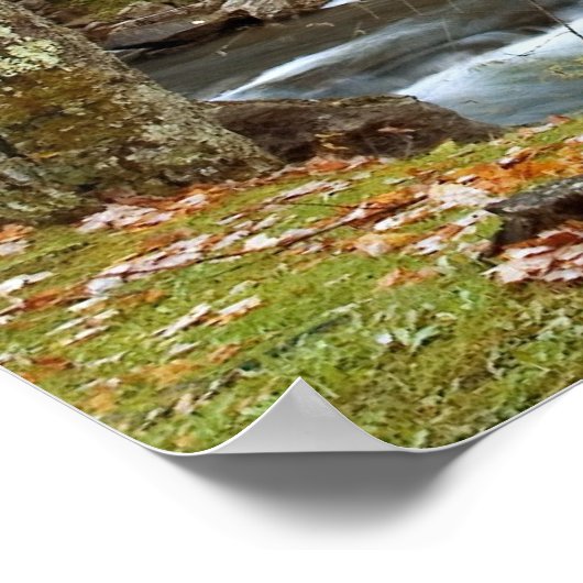 De herfst bij de Grist Mill druk Poster (Hoek)