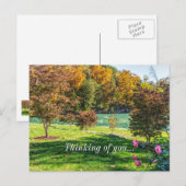 De herfst bij Dogwood denking van uw Briefkaart (Voorkant / Achterkant)