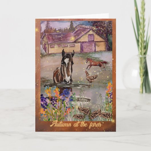 De herfst bij het boerderij (Voorkant)