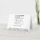 De herfst bij Wenskaart Woodlawn Kaart (Achterkant)