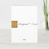 De herfst bloeit de Gelukkige Sjabloon van de (Achterkant)