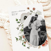 De herfst Bohemian Floral Wedding Save the Date