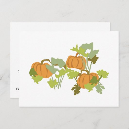 De herfst bruiloften sparen de Briefkaarten van de (Voorkant / Achterkant)