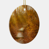 De herfst - de ochtendheek keramisch ornament (Rechts)