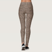 De herfst doorbladert burlap bruin patroon legging (Achterkant)