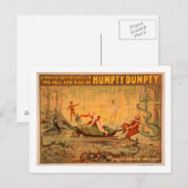 De herfst en de opkomst van het Humpty Dumpty Thea Briefkaart (Voorkant / Achterkant)