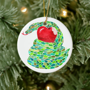 De Herfst en de Serpent Jesse Tree Keramisch Ornament