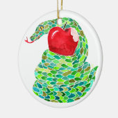 De Herfst en de Serpent Jesse Tree Keramisch Ornament (Links)