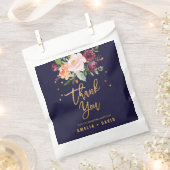 De herfst Floral bedankt je huwelijk Bedankzakje (Geknipt)